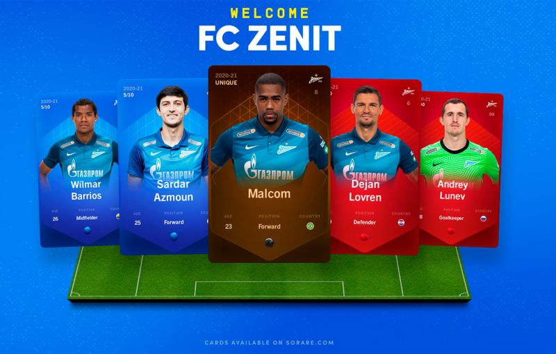 «Зенит» присоединился к интерактивной футбольной игре Sorare