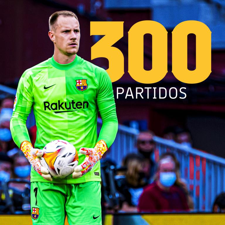 Матч против Севильи стал юбилейным для Тер Штегена - 300 игр в футболке Барселоны