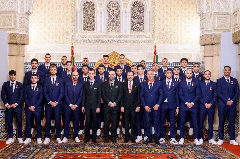 Футболисты сборной Марокко получили королевские награды после чемпионата мира в Катаре