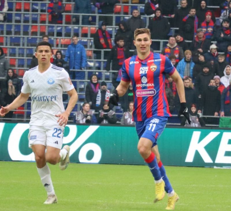 Мусаев забил дебютный гол за ЦСКА в дебютном официальном матче 